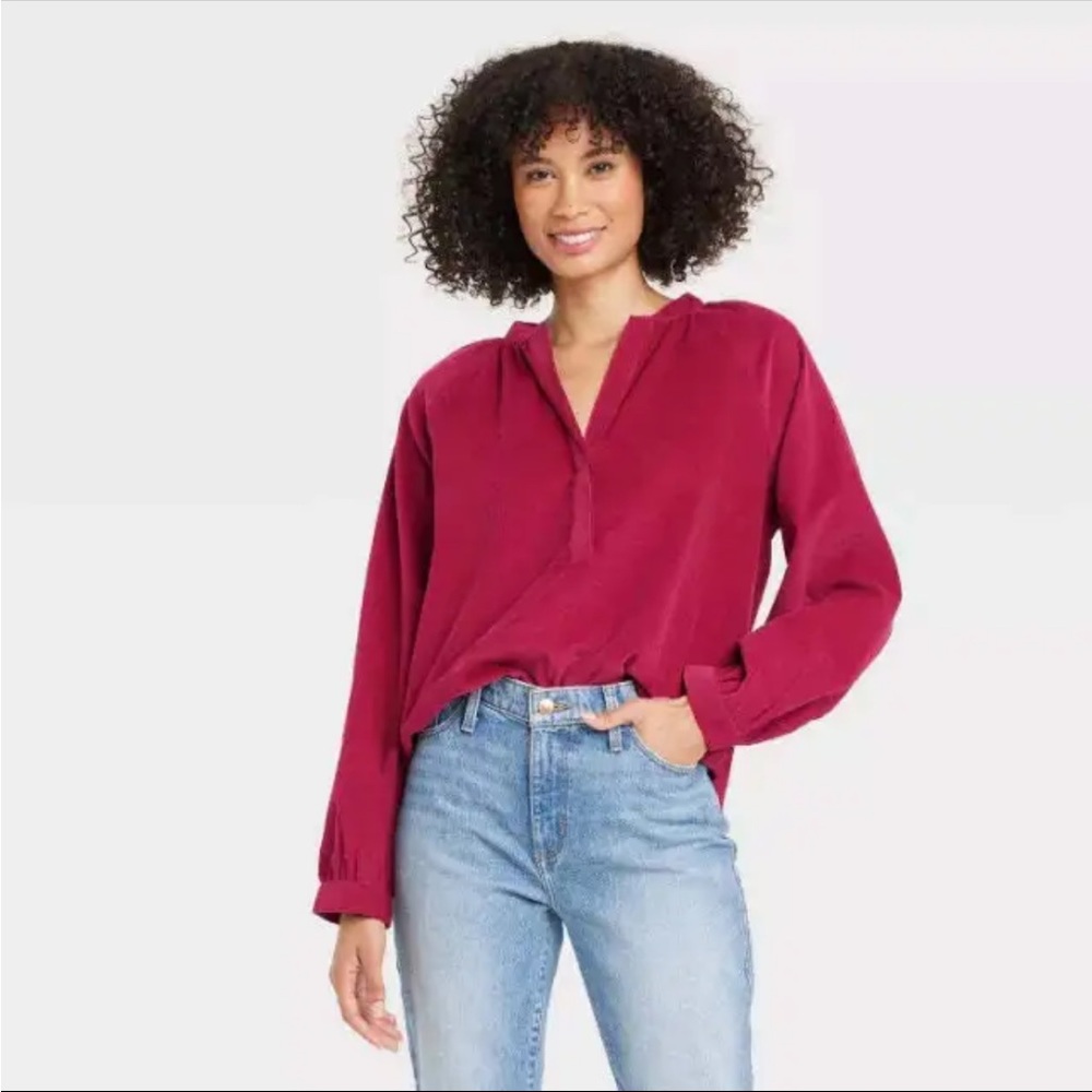 NWT Universal Threads Long Sleeve Corduroy Top